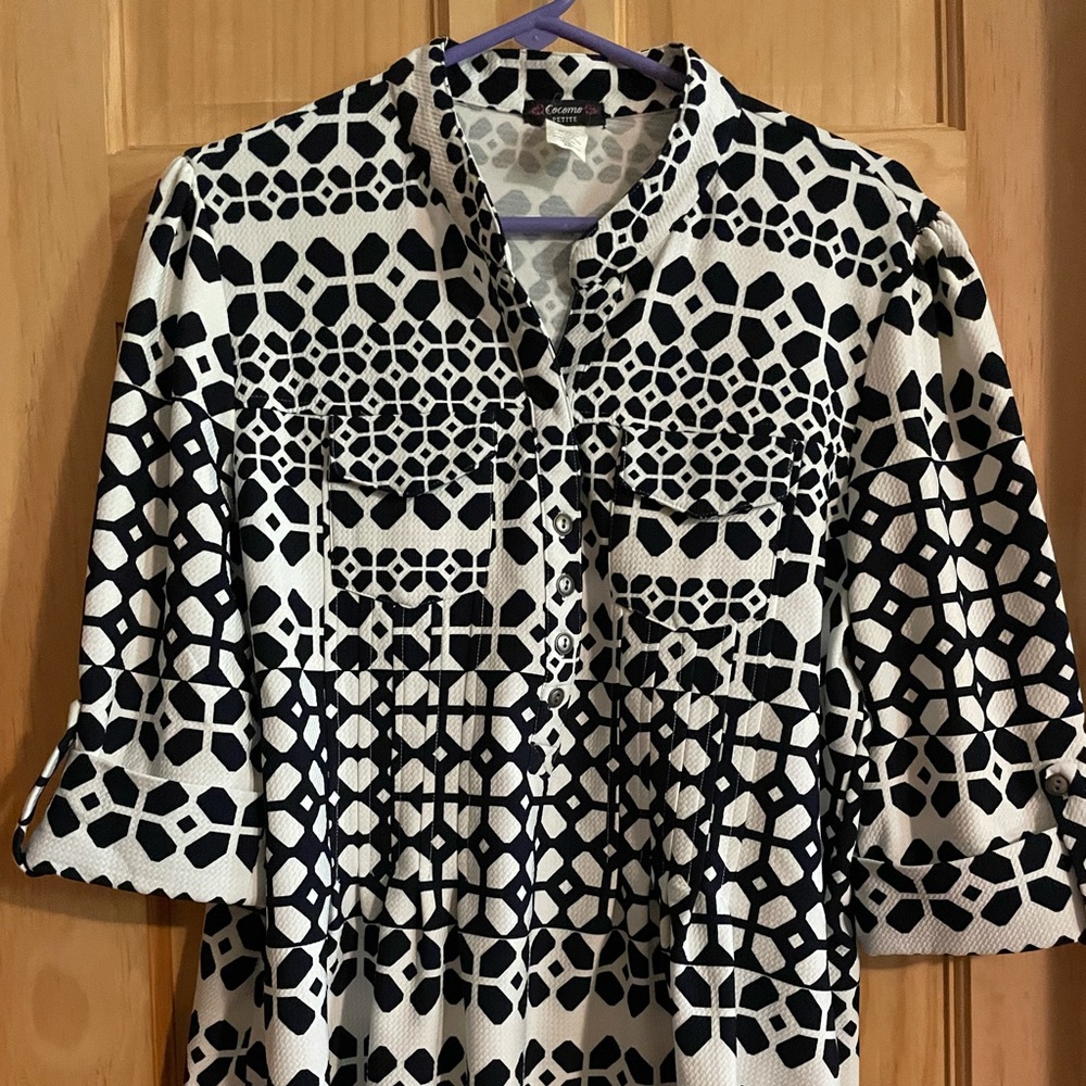 Flare bottom blouse